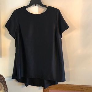 BNWT Apt. 9 Women 0X Kohl’s Dressy black short sleeve scoop neck blouse